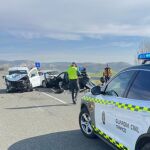Estado en el que quedaron los vehículos tras el accidente