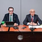 El presidente del Comité Autonómico de Entidades de Representantes de Personas con Discapacidad en Castilla y León (CERMI CyL), Juan Pérez, y el delegado de la ONCE en Castilla y León, Ismael Pérez, analizan las políticas sociales puestas en marcha por la Junta de Castilla y León