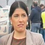 La reportera Ana Duarte, de Castilla y León Televisión (CyLTV)