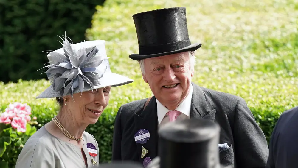 La princesa Ana y Andrew Parker Bowles en junio de 2022