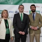 Gallardo, Dueñas y Vendrell, antes de la jornada sobre la alfalfa