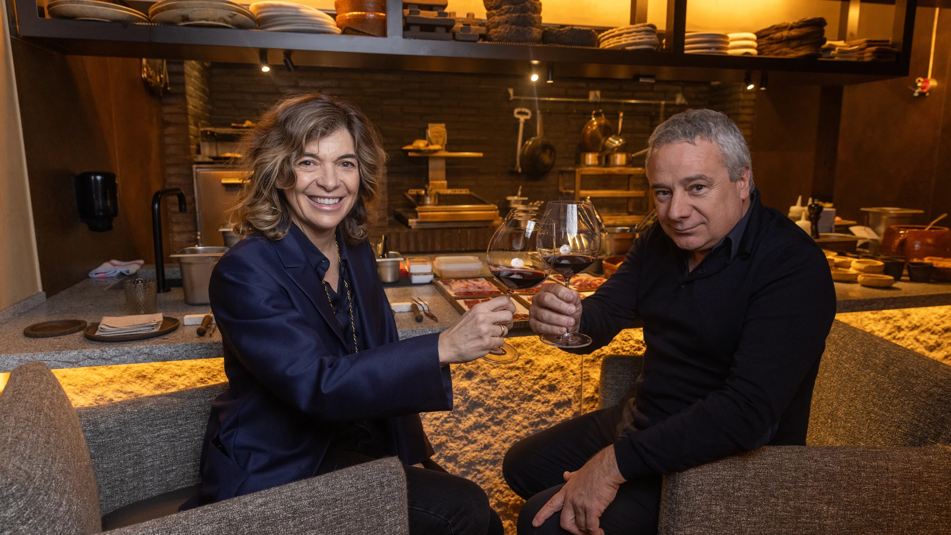 Quim Villa y Xandra Falcó e el restaurante Rural @Gonzalo Pérez Mata