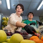La nacionalista, hoy, en el mercado de Elviña, en A Coruña.