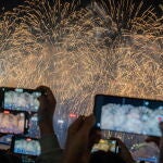 Fireworks to celebrate Lunar New Year in Hong Kong