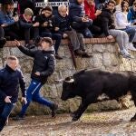 Momento de peligro en el tercer encierro de Ciudad Rodrigo