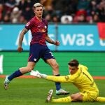 Sesko marca un gol con el Leipzig esta temporada