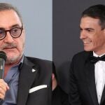 Montaje de Carlos Herrera y Pedro Sánchez