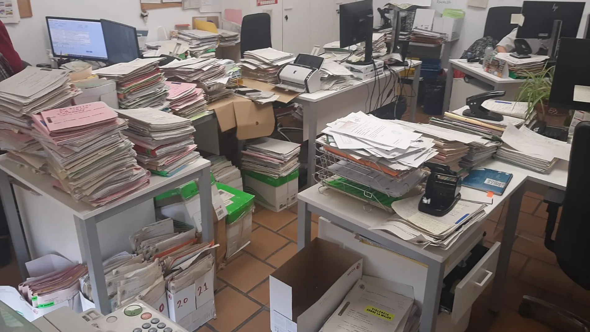Acumulación de expedientes judiciales en los juzgados de instrucción de Illescas (Toledo)
