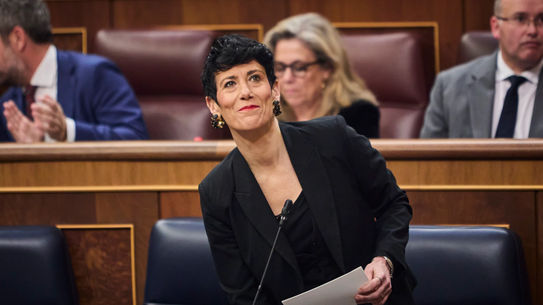 Elma Saiz Delgado en una sesión de control del Gobierno, en el Congreso.