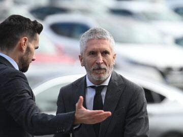 El ministro del Interior, Fernando Grande-Marlaska, a su llegada a una entrega de medallas