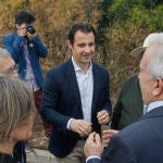 El alcalde de Torrevieja, Eduardo Dolón, hoy en el acto de la desaladora en el que no le han dejado participar