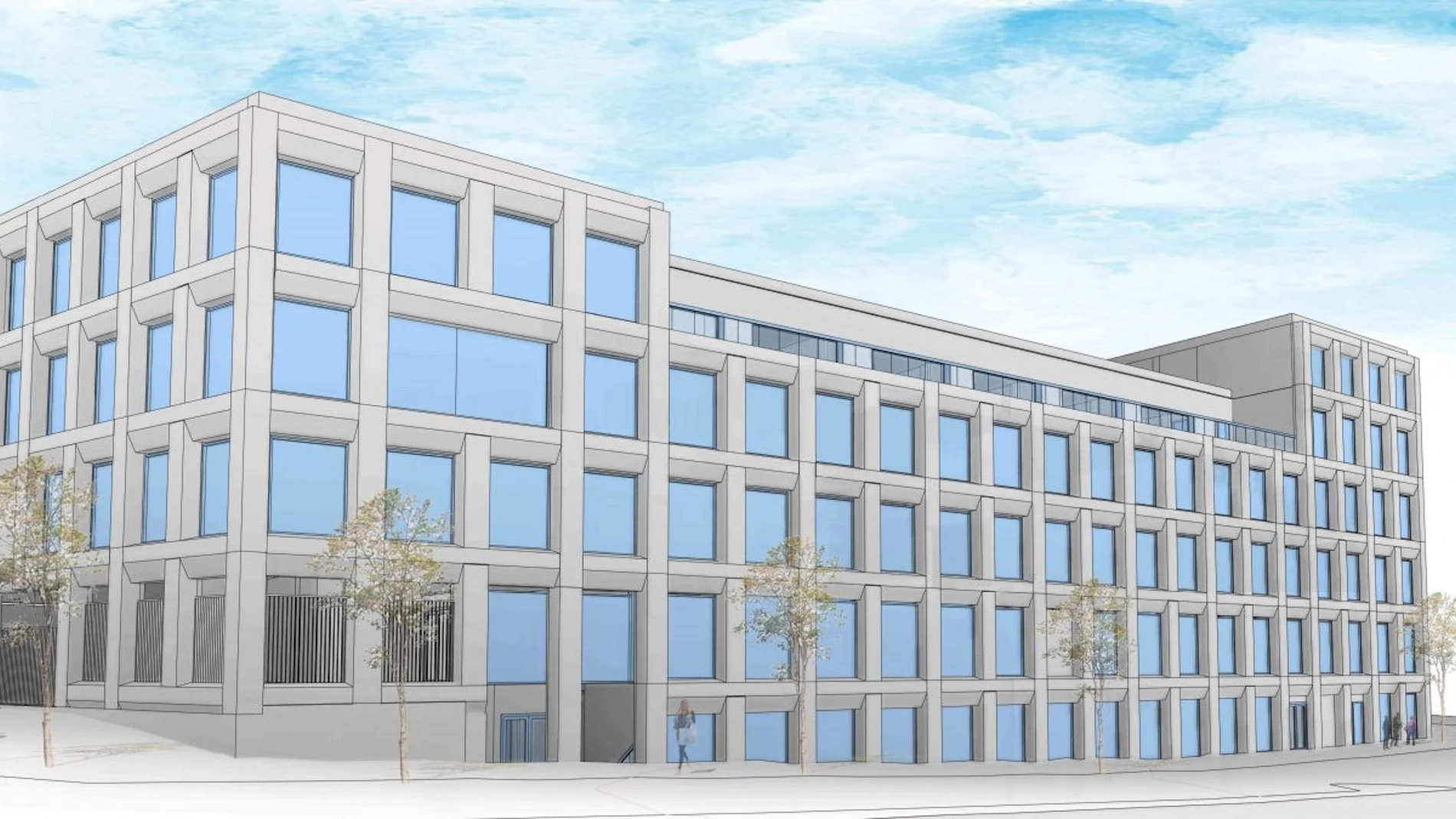 Infografía del edificio que OHLA construirá en Madrid