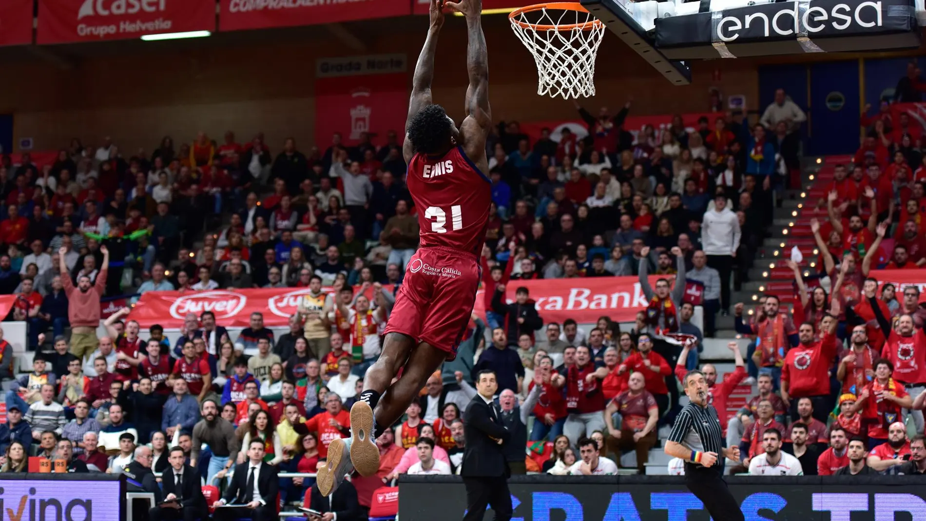 Dylan Ennis es una de las referencias del UCAM Murcia