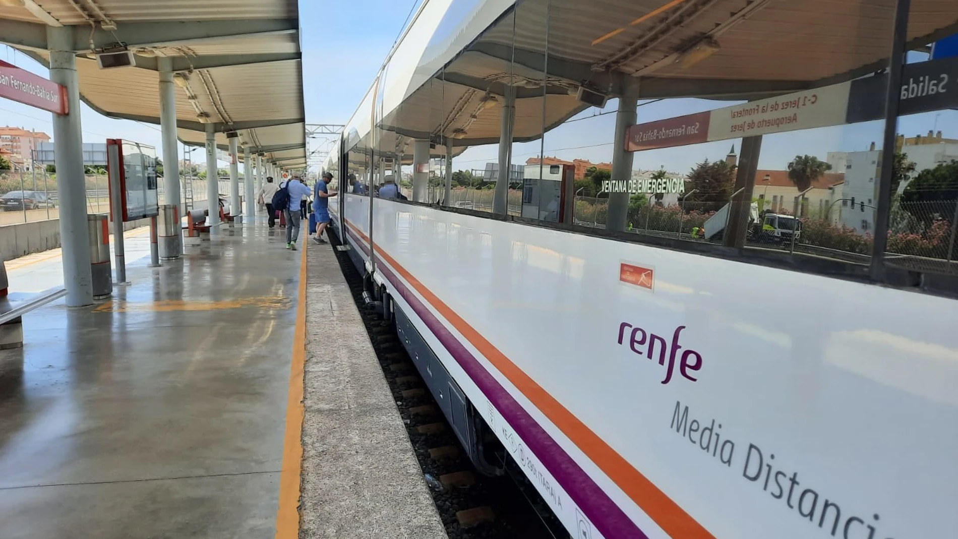 Imagen de archivo de la estación de Bahía Sur en San Fernando.RENFE14/02/2024