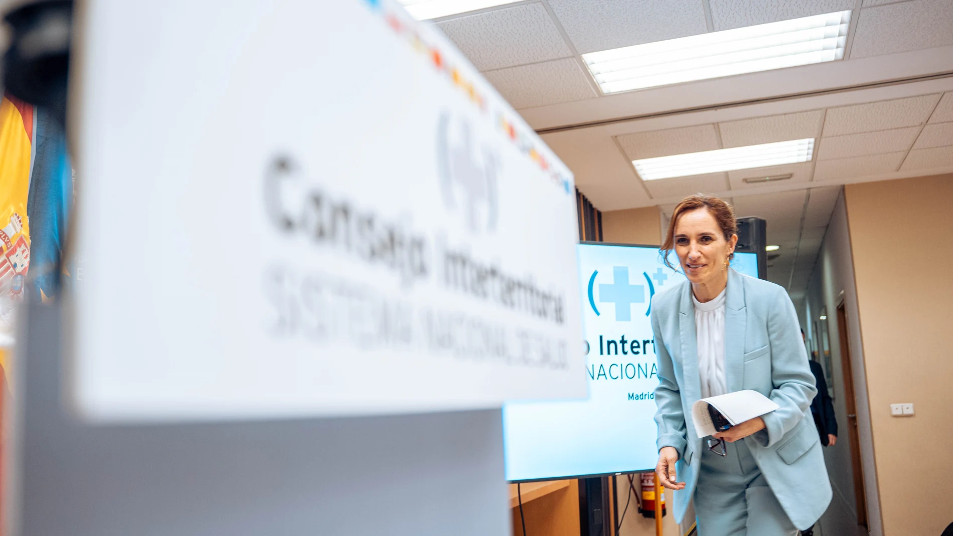 La ministra de Sanidad, Mónica García