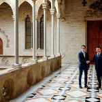 Aragonès recibe a Pello Otxandiano, candidato de EH Bildu a lehendakari