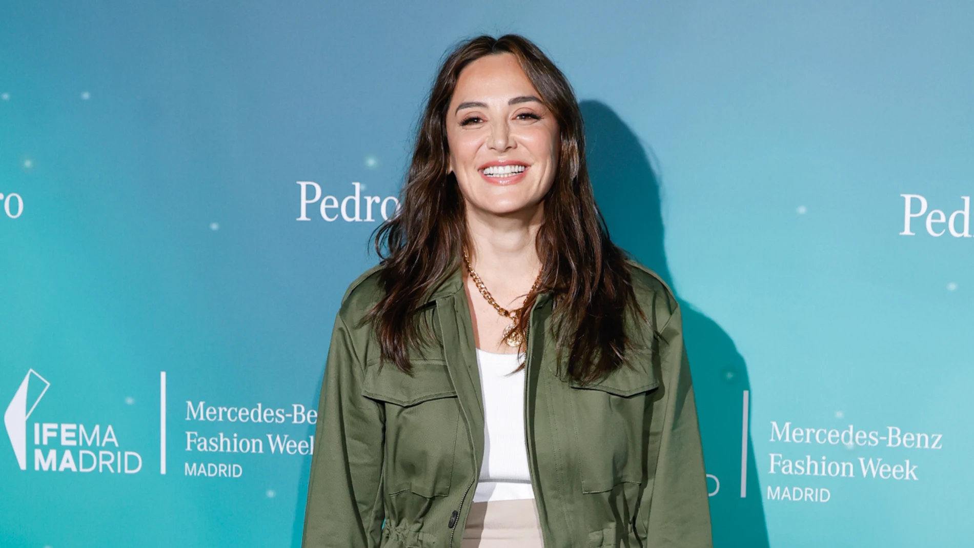 Tamara Falcó y su look para el desfile.