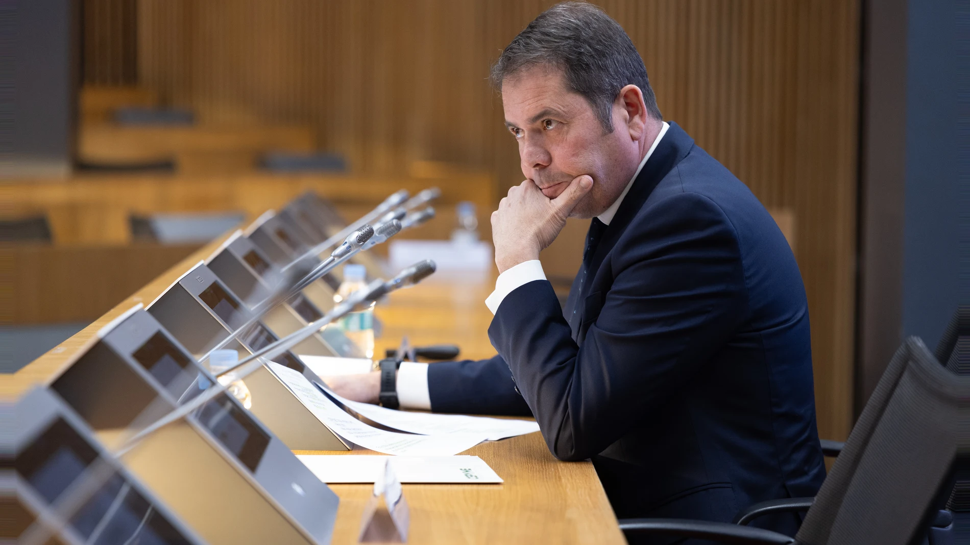 El presidente de Cepyme, Gerardo Cuerva, durante la presentación del Boletín trimestral de empleo en las pymes, correspondiente al tercer trimestre de 2023, a 15 de febrero de 2024, en Madrid (España). 15 FEBRERO 2024;PYMES;CEPYME;ECONOMIA;EMPRESA Eduardo Parra / Europa Press 15/02/2024