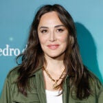 Tamara Falcó con su look para el desfile de Pedro del Hierro.