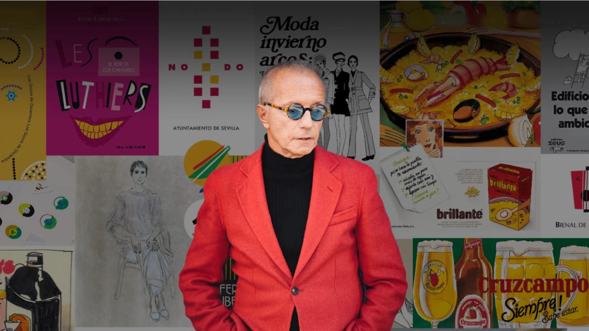 Enrique Acosta, junto a su obra