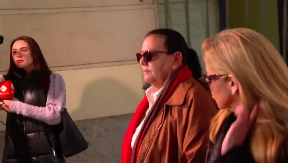 María del Monte a su llegada a la Audiencia de Sevilla.