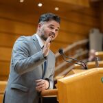 18F.- Rufián (ERC) celebra el resultado "extraordinario e inspirador" del BNG frente a la "compra de voluntades" del PP