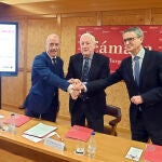 La Cámara de Comercio, Fundación Círculo y Fundación Ibercaja firman un convenio de colaboración para la ejecución del programa 45+