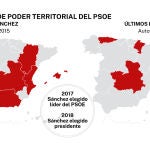 Poder territorial del PSOE