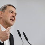 Otegi ofrece una rueda de prensa tras la reunión de la Mesa Política de EH Bildu
