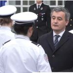 El ministro del Interior francés, en un momento del acto