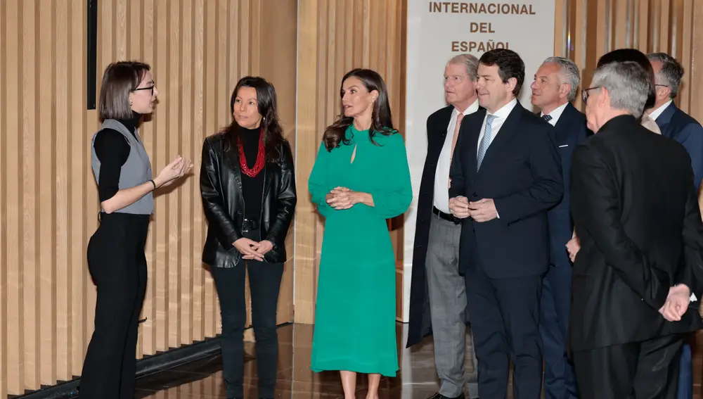 La Reina Letizia en Salamanca.