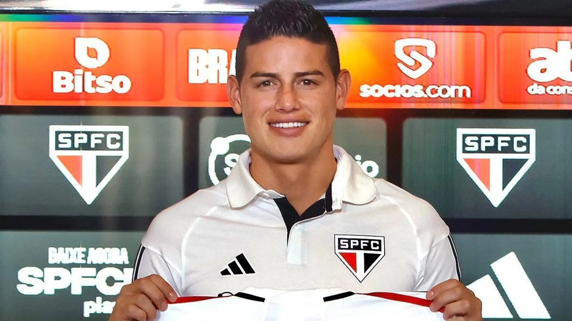 James Rodríguez con el Sao Paulo