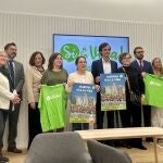 Miembros de la plataforma "Sí a la vida" en la rueda de prensa de este martes