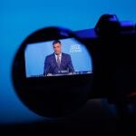 El presidente del Gobierno, Pedro Sánchez, durante la clausura de la IV edición del Foro ANFAC
