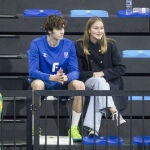 Pablo Urdangarín y Johanna Zott en el partido del Granollers. 