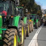 Protestas de agricultores en Santiago 