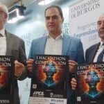 Álvaro Cossío, Gonzalo Salazar y Javier sedano presentan el Hackathon
