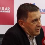 Otegui, durante la entrevista