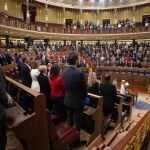 ERC y Bildu se ausentan en el Congreso del minuto de silencio por los guardias civiles asesinados en Barbate (Cádiz)