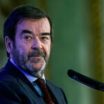 Desayuno informativo protagonizado por el presidente suplente del CGPJ, Vicente Guilarte, en Madrid