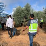 Imagen de archivo de una intervención policial en una finca agrícola