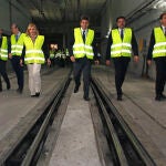 Carlos Mazón visitó ayer la estación del TRAM Luceros de Alicante con motivo de su reapertura.