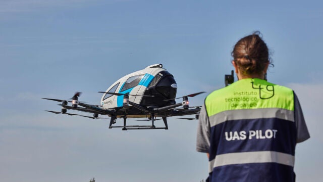 Pruebas con aerotaxis del Instituto Tecnológico de Galicia en Lugo
