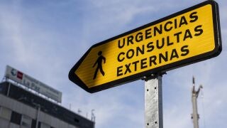 Se&ntilde;al de entrada al Hospital