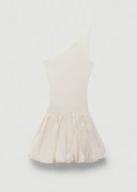 Vestido bajo abullonado.