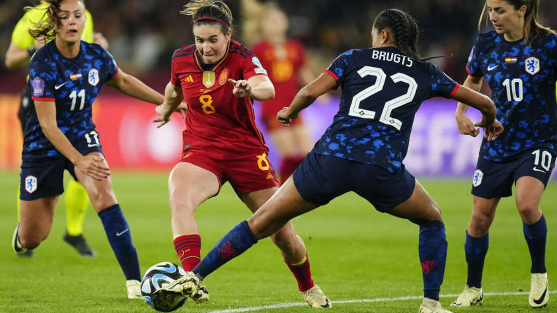 Mariona, en el partido contra Países Bajos