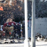 El matrimonio y sus dos hijos que fallecieron en el incendio quedaron atrapados en el baño