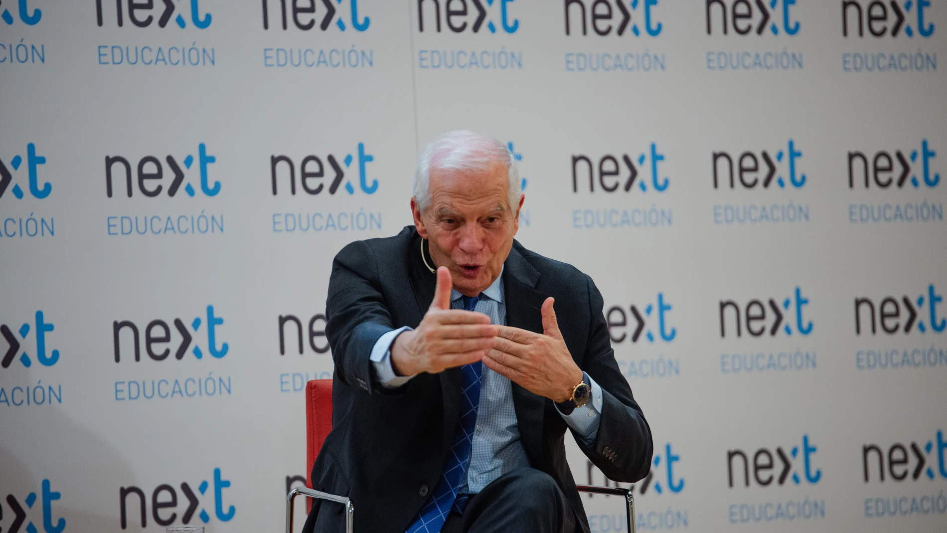 El Alto Representante de la UE y Vicepresidente de la Comisión, Josep Borrell, durante un Foro Next Educación, en Next Educación, a 26 de febrero de 2024, en Madrid (España). El Foro Next es un punto de encuentro informativo organizado por Next Educación en el que participan distintas personalidades del mundo de la política, de la tecnología y de la empresa para debatir sobre actualidad. Durante su intervención, Borrell ha analizado la situación política y social a nivel internacional. 26 FE...