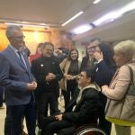 El consejero de Salud, Juan José Pedreño, en el acto por el Día Mundial de las Enfermedades Raras organizado por FEDER