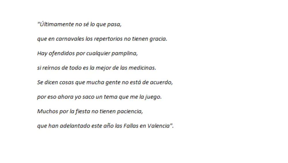 Letra de la chirigota 'Intocable'